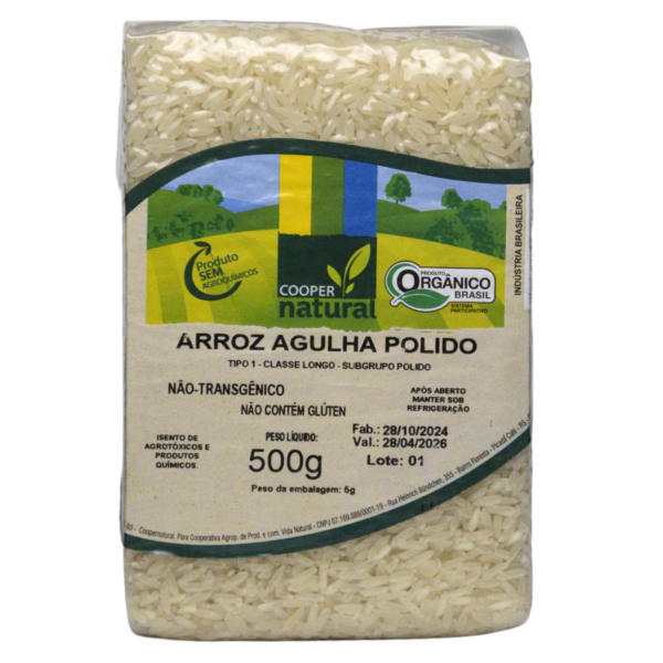 ARROZ AGULHA POLIDO 500G